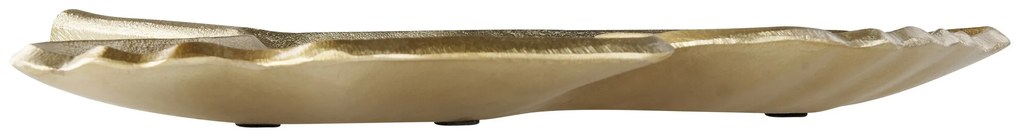 Sada 2 dekoratívnych podnosov v tvare listov zlatá PALENQUE Beliani