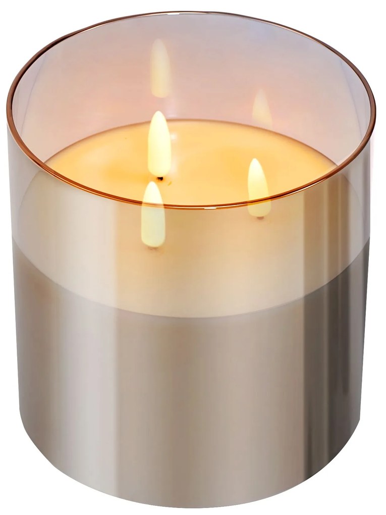 Tutumi Tutumi, LED veľká bez zápachová sviečka 302115, teplá farba, HOM-05002