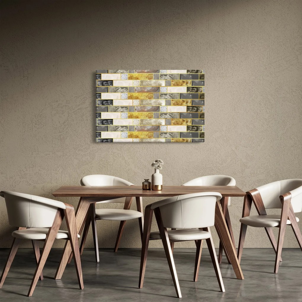 Obraz - Dekor s textúrami (90x60 cm)