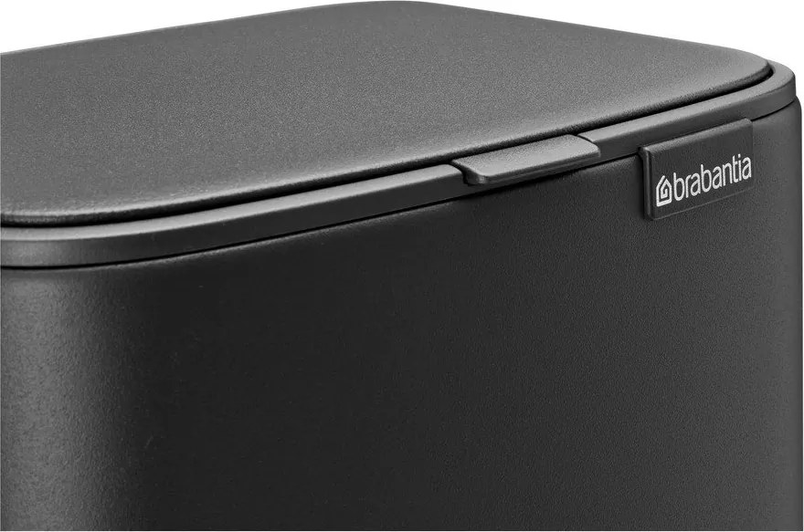 Tmavosivý pedálový oceľový odpadkový kôš 7 l Bo – Brabantia