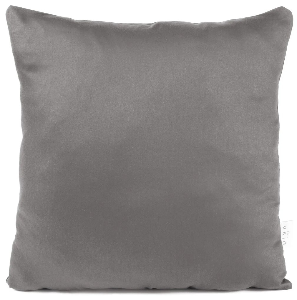 SATÉNOVÁ OBLIEČKA NA VANKÚŠ DINA 40X40 CM SIVÁ