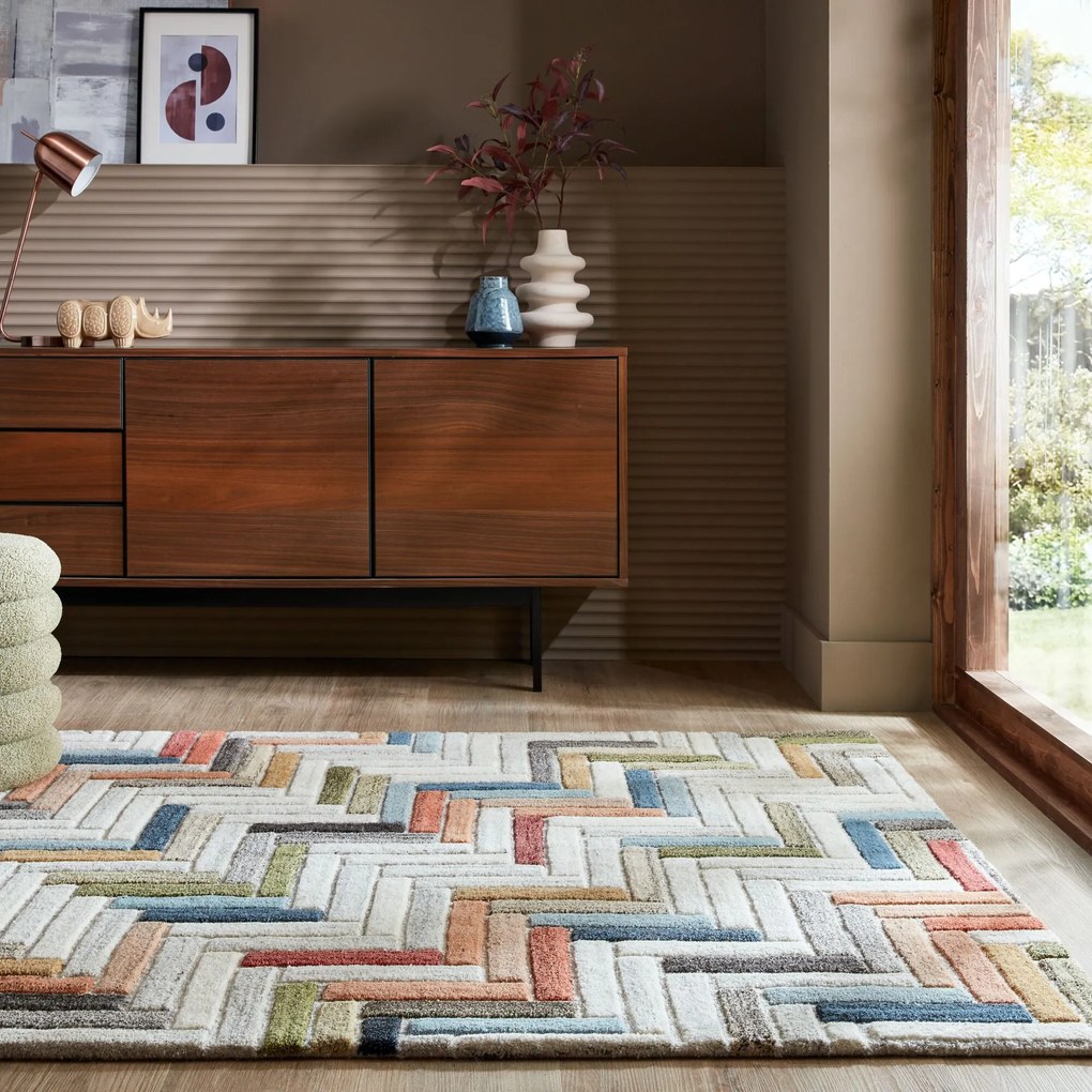 Flair Rugs, Kusový koberec Moda Russo Multi, 120x170, viacfarebná, chodba / predsieň
