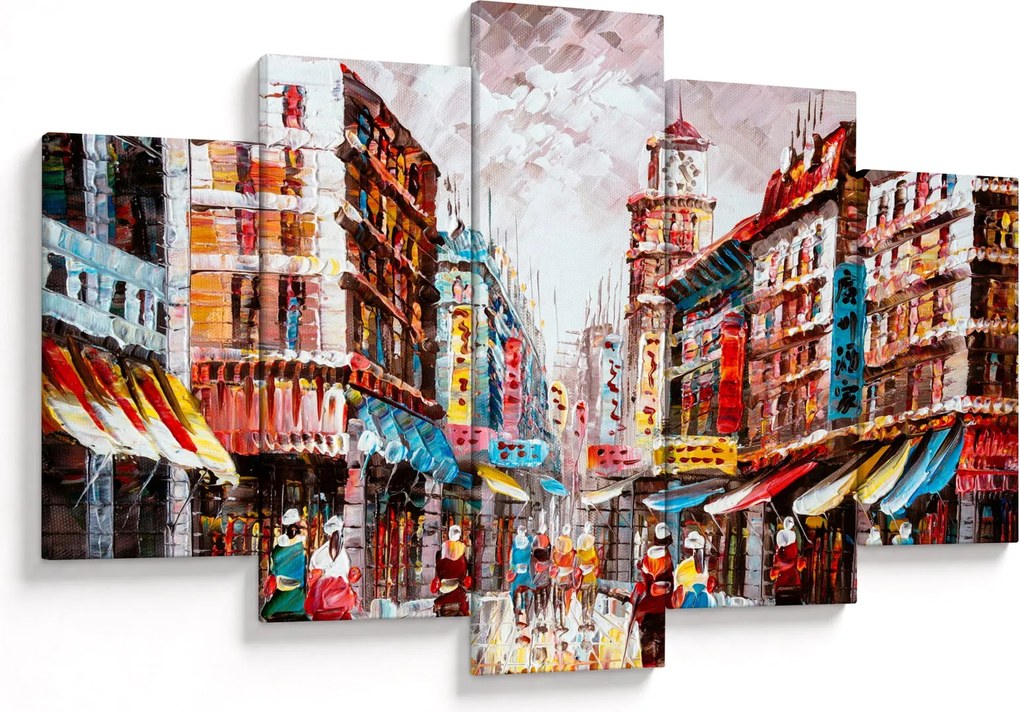 Obrázok - Hong Kong, olejomaľba (150x105 cm)