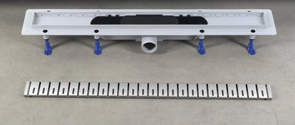 Polysan Polysan, KLAVER sprchový kanálik s nerezovým roštom, superflow, DN50, 710x122x65 mm, 73721