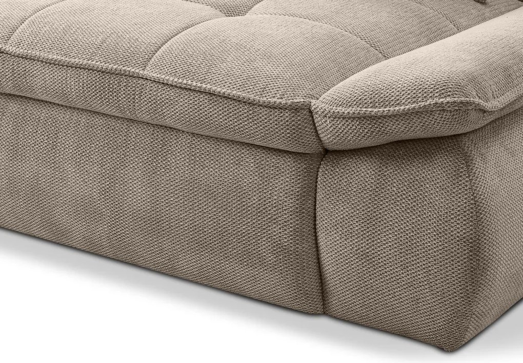 Priestranná pohovka Nube, béžová štruktúrovaná látka