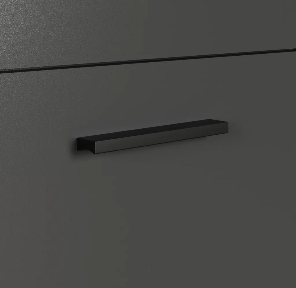 Komoda so zásuvkou Esteban 150 cm, antracit/dub evoke