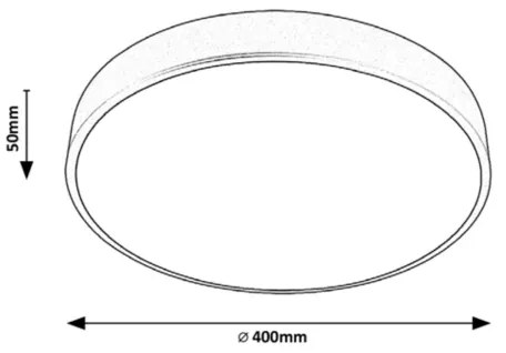 Rabalux 3315 - LED stropné svietidlo TESIA LED/36W/230V 40 cm strieborné