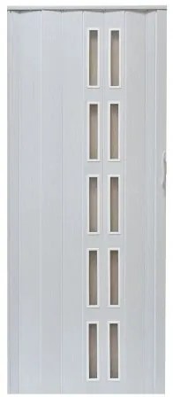 Skladacie dvere 005S biely dub matný 80 cm