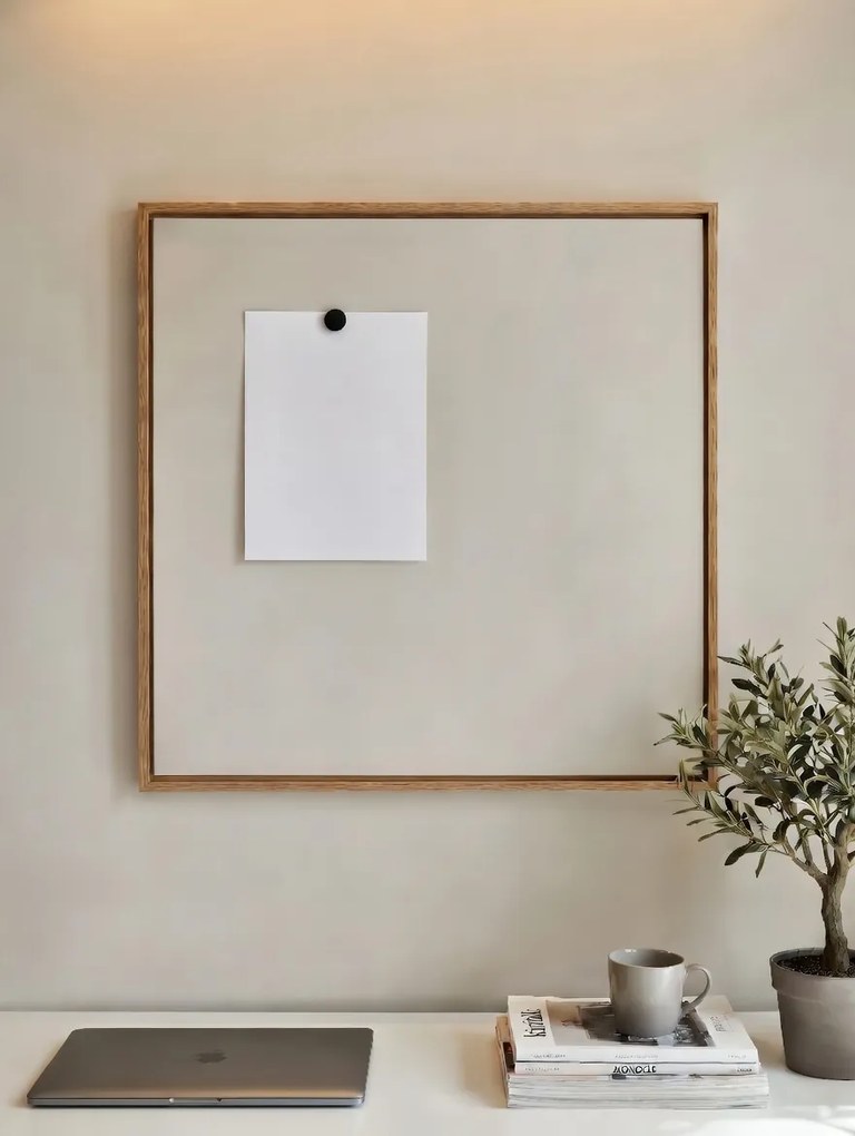 Toptabule.sk  Magnetická tabuľa AirBoard Premium Svetlosivá 50x50 cm
