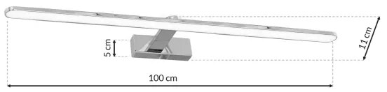 LED Kúpeľňové nástenné svietidlo SPLASH 1xLED/21W/230V IP44