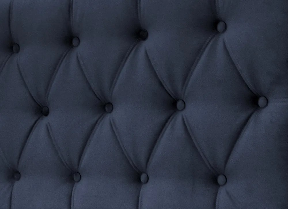 Posteľ Amy 180x200 cm, tmavo modrá látka