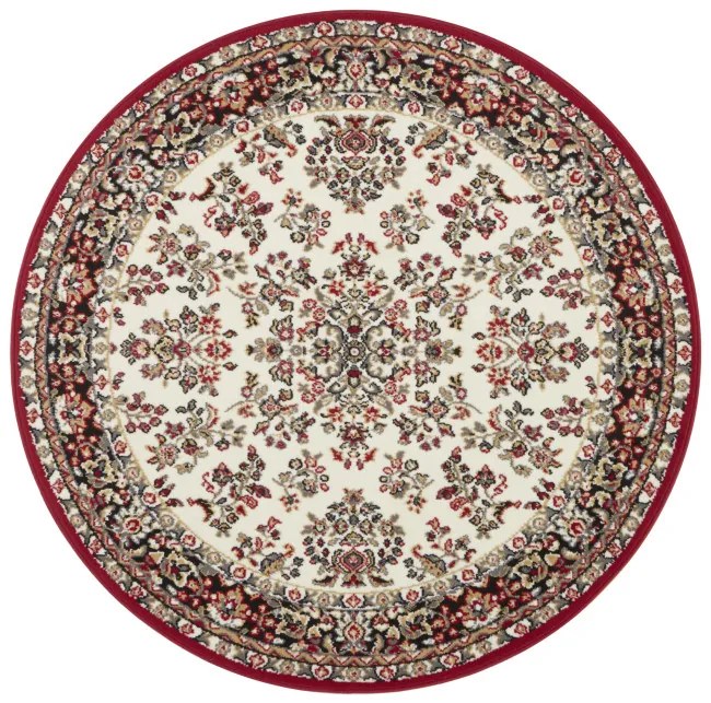 Koberec Hanse Home Oriental krémový / červený kruh