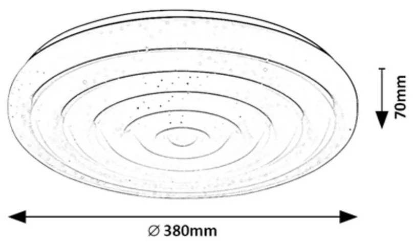 Rabalux 71017 stropné LED svietidlo Katina, 24 W, biela