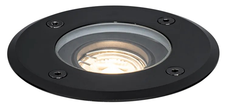 Sada 6 moderných vonkajších bodových svetiel čiernych 35 mm nastaviteľných IP65 - Delux