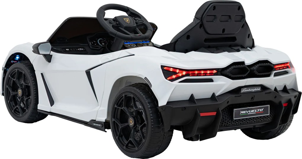 Ramiz Lamborghini Revuelto vozidlo Biela