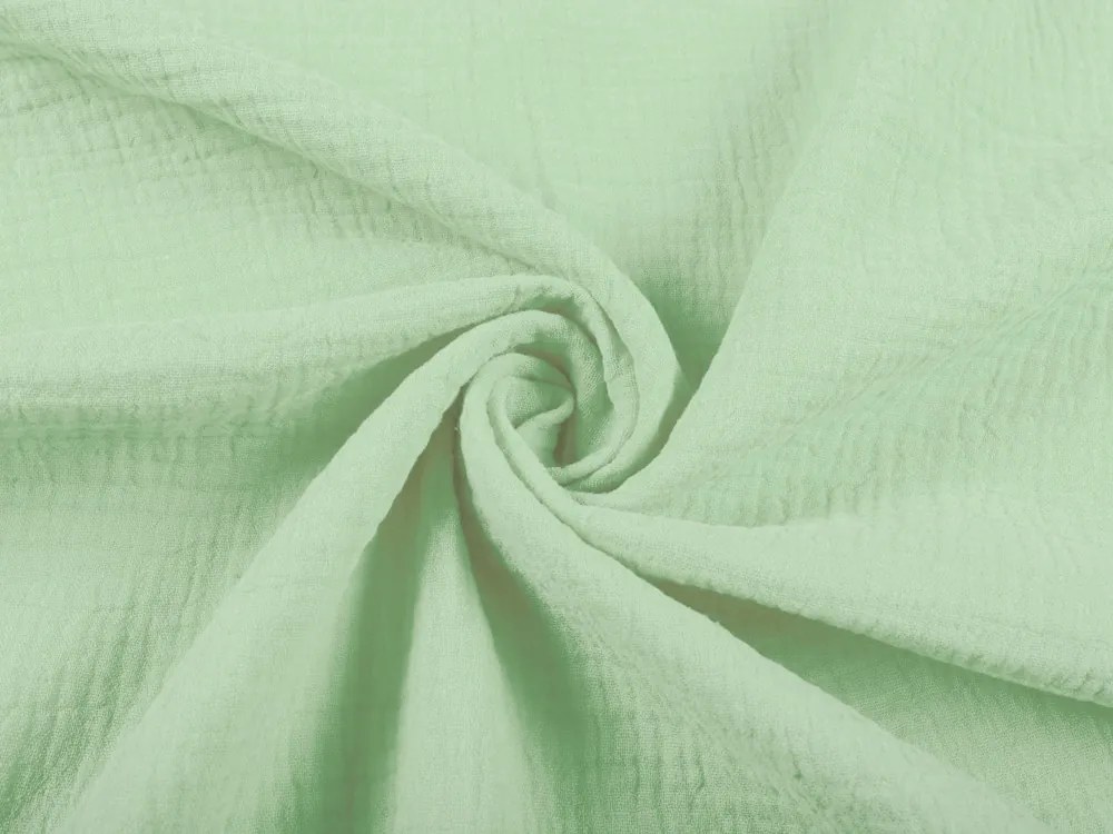 Biante Mušelínová plienka/dečka Nature MSN-002 Pastelovo zelená 120x120 cm