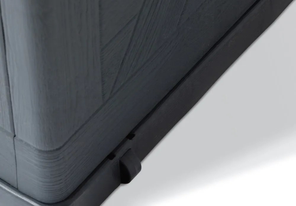 WOOD záhradný plastový úložný box 420 L, grafit