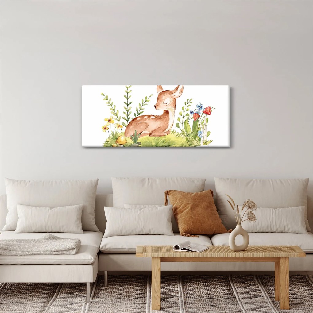 Obraz - Malý srnček (120x50 cm)