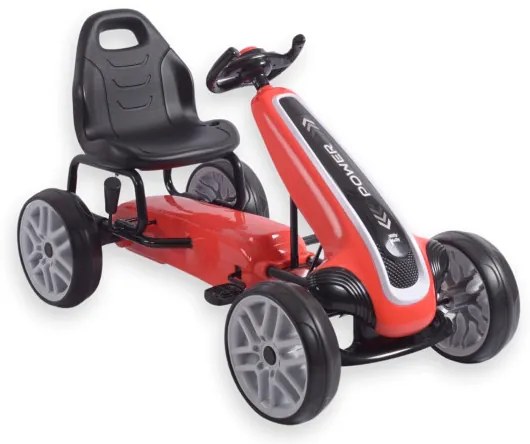 Šlapacia motokára POWER červená