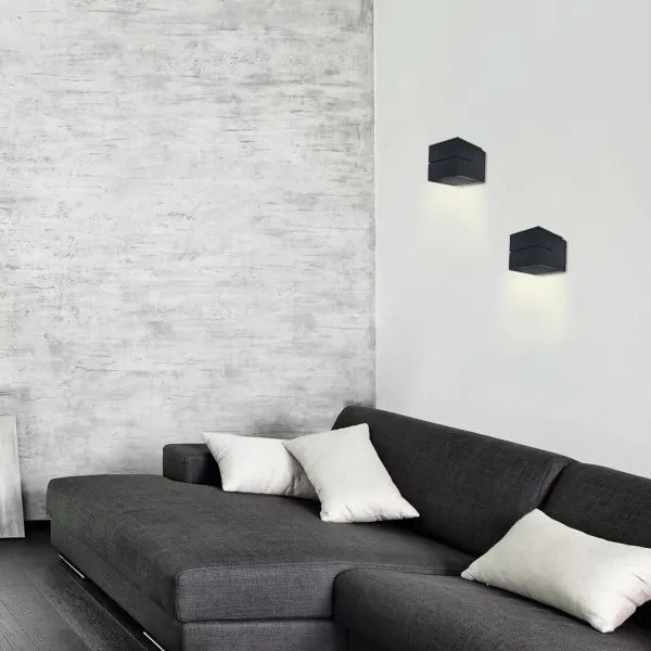 Rabalux 7017 - Nástenné svietidlo KAUNAS 1xG9/10W/230V čierna