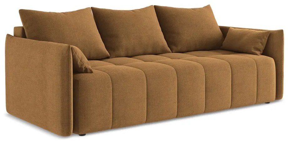 Terakotová rozkladacia/s úložným priestorom pohovka 225 cm Moku – Makamii