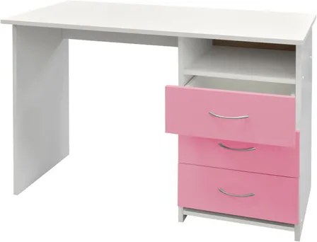 OVN Písací stôl IDN 44R bielo/ružový/lamino