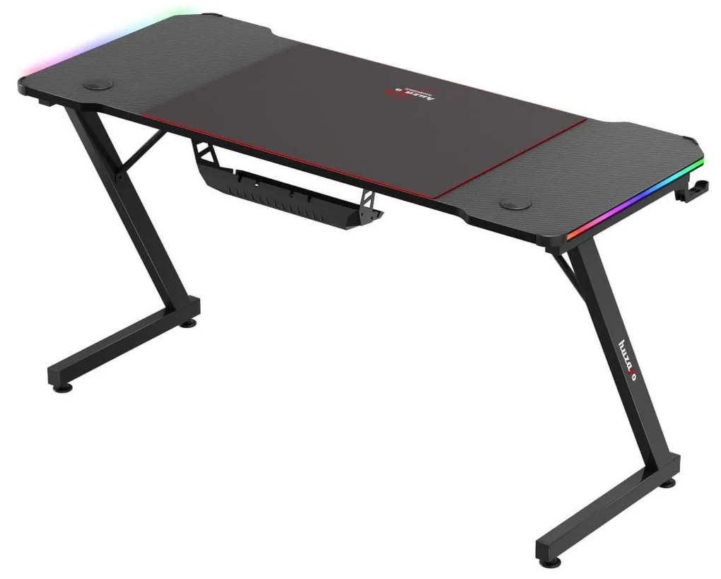 PC stolík Hyperion 3.3 (čierna + viacfarebná) (s LED osvetlením). Akcia -18%. Vlastná spoľahlivá doprava až k Vám domov. 1087506