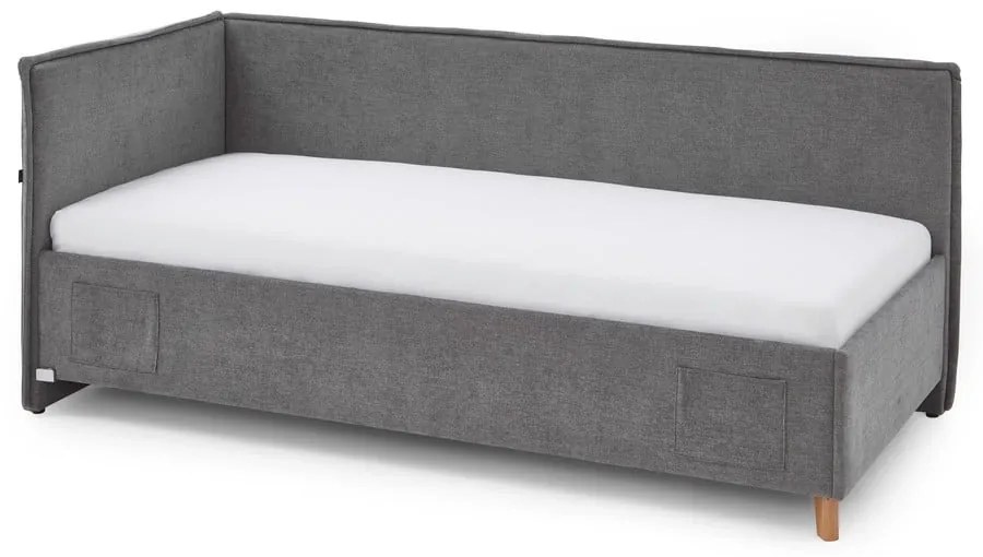 Sivá detská posteľ s úložným priestorom 90x200 cm Fun – Meise Möbel