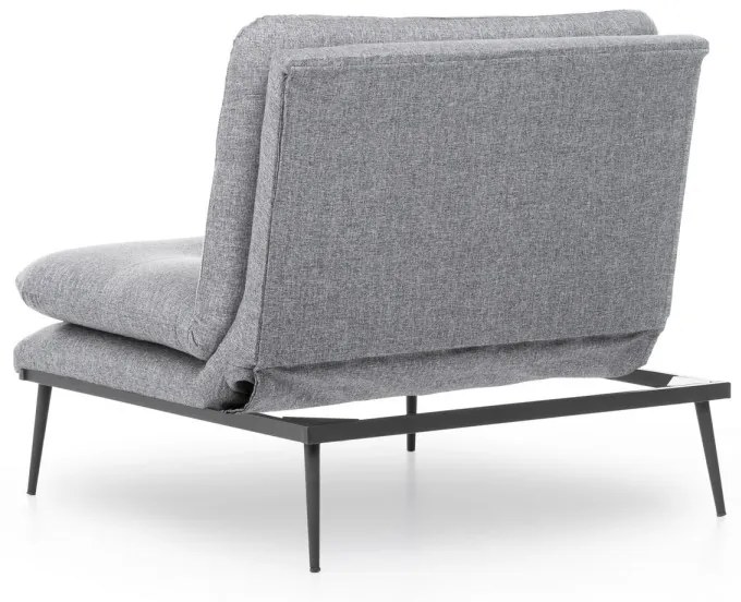 Rozkladacie kreslo Martin sivé