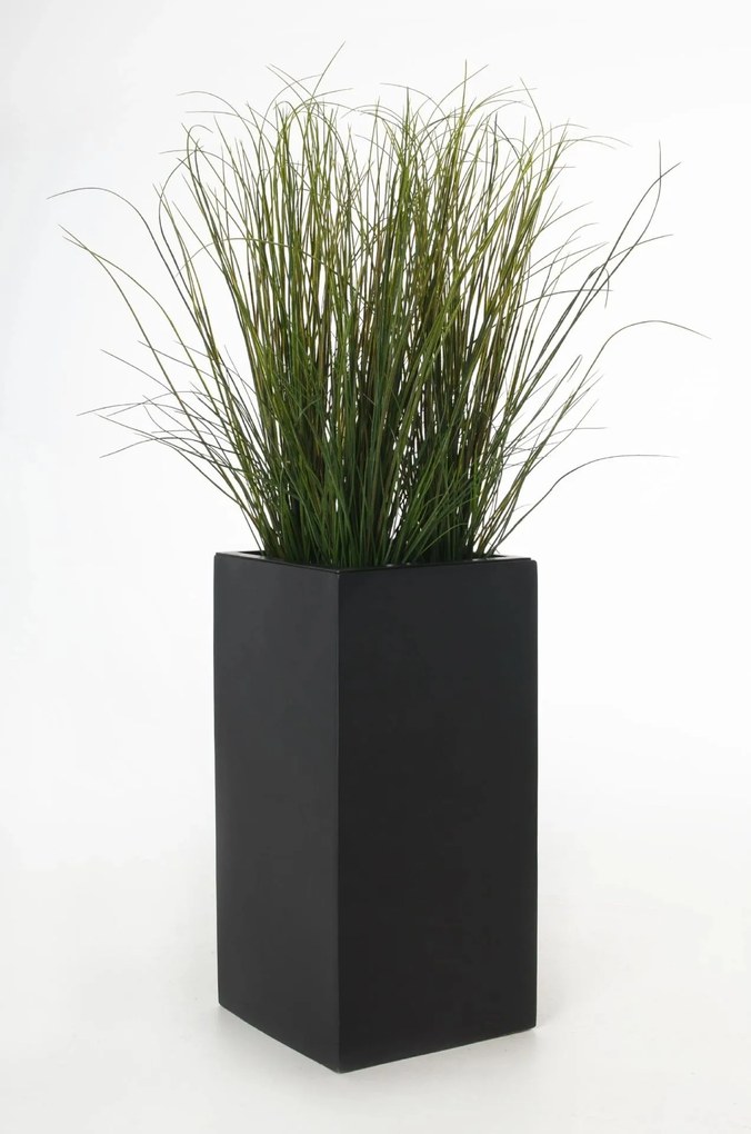 Kvetináč BLOCK, sklolaminát, výška 60 cm, antracit