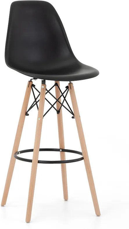 DREVONA Barová stolička čierna H-51