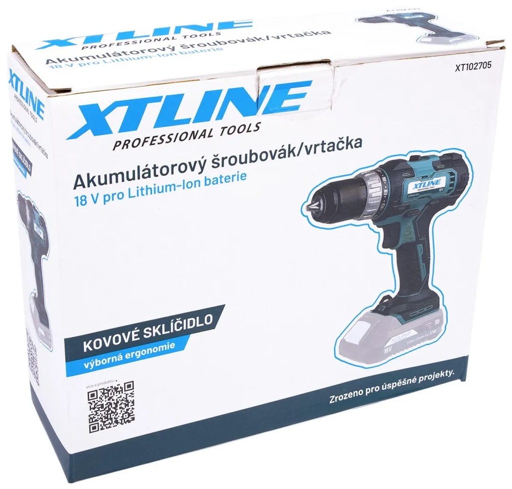 XTline Aku vŕtačka 18V 40Nm.