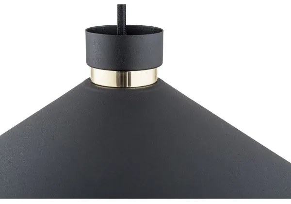 Argon 4695 - Luster na lanku NASHVILLE 1xE27/15W/230V čierna