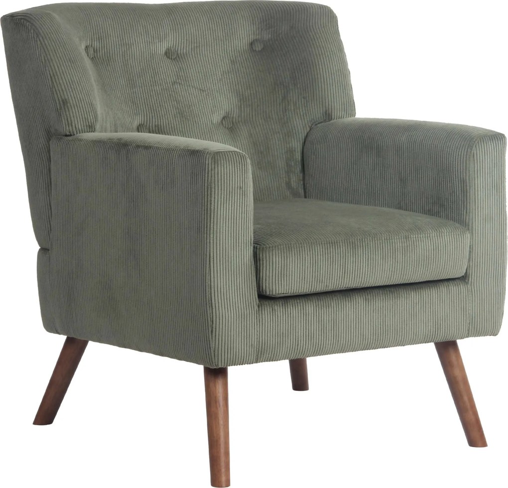 Kreslo Kioni látka cord - zelená