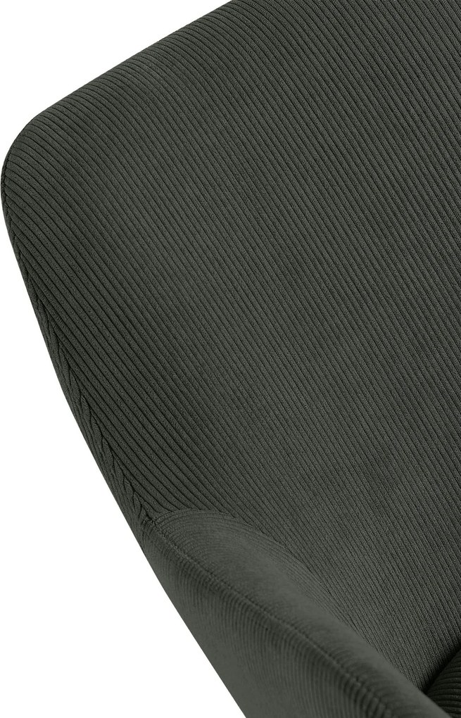 Jedálenská stolička Olema látka cord - zelená