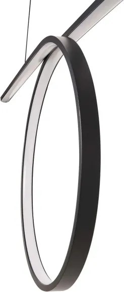 LED závesný luster na lanku ODETTA LED/42W/230V 4000K čierna