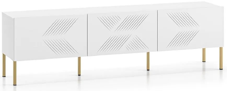 TV stolík Clearing 04 biela/zlatá