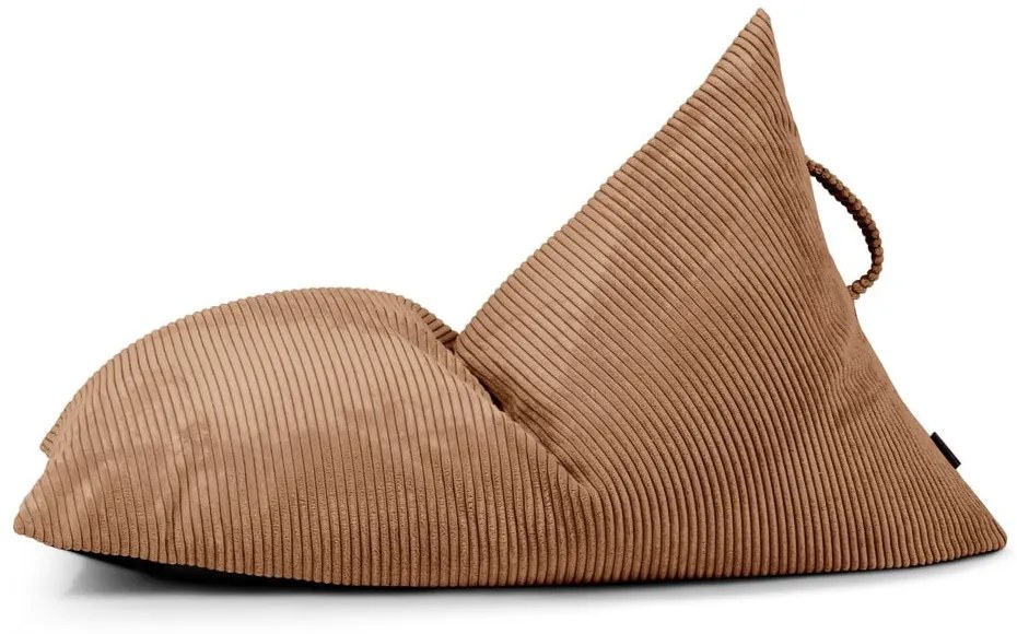 Hnedý menčestrový detský sedací vak Razzy – SLOWDOWN