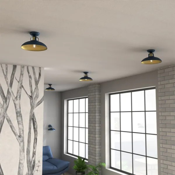 Brilagi - Prisadený luster FLAMENGO 1xE27/60W/230V modrá