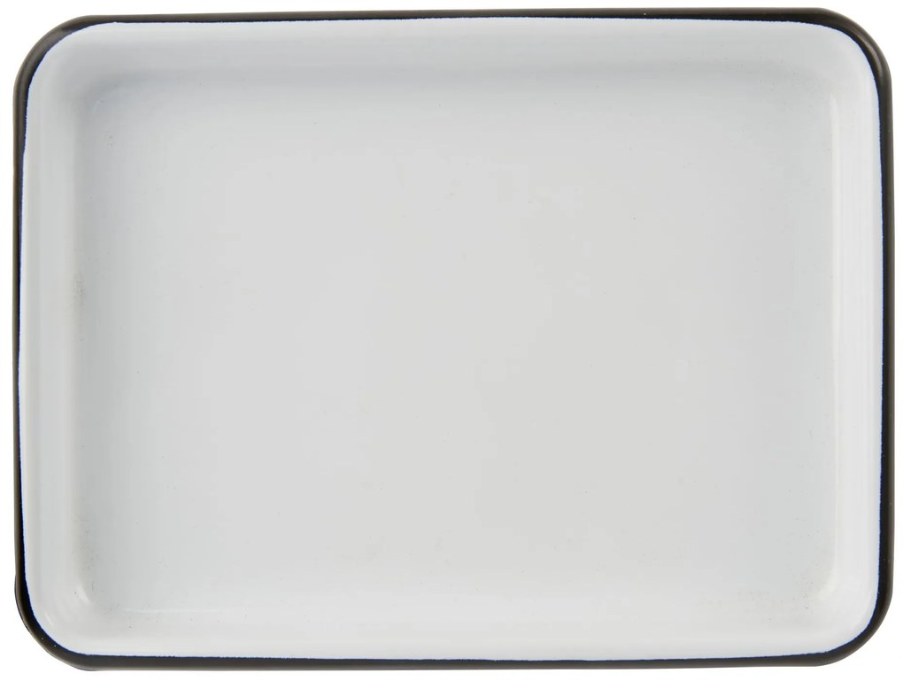 Ib Laursen Smaltovaná tácka White