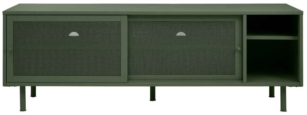 Dizajnový TV stolík Taiyanna 160 cm olivovo-zelený