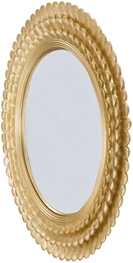 Nástenné zrkadlo v železnom ráme Mauro Ferretti Glam Lamin, ⌀ 43 cm