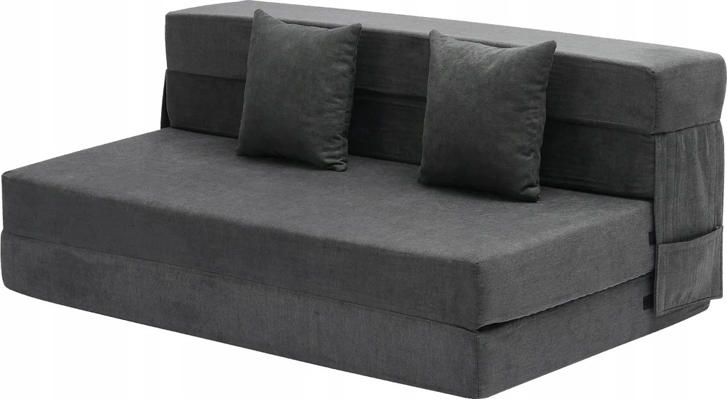 Pohovka Vevor 154,5 x 15 cm, plast, šedá