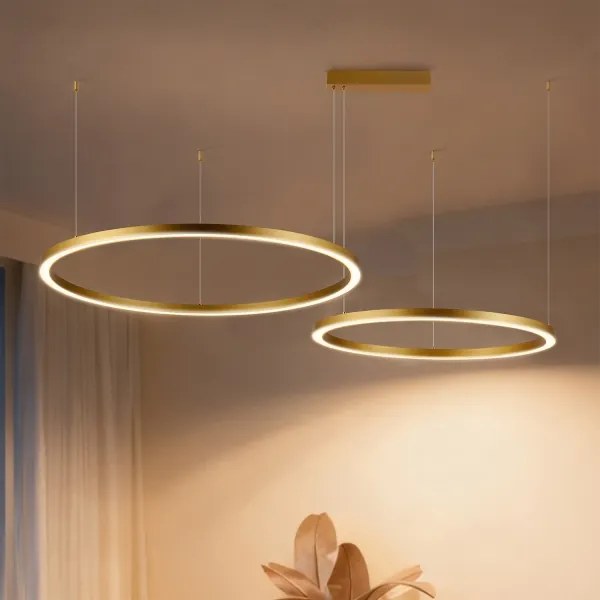 Brilagi - stmievateľný LED luster na lane PORTOFINO LED/98W/230V zlatý +DO