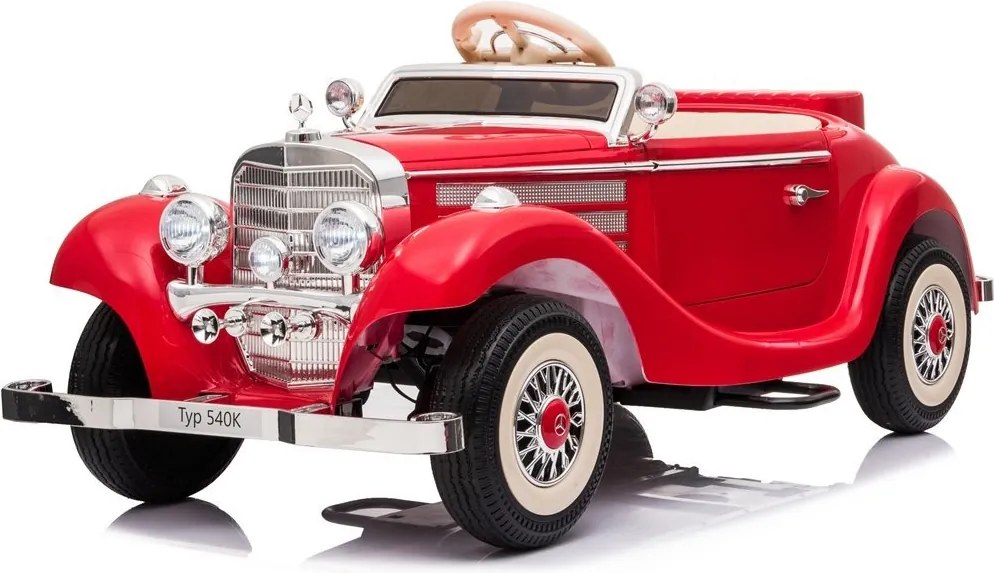 LEAN CARS Elektrické autíčko Mercedes 540K Premium LED MP3 červené
