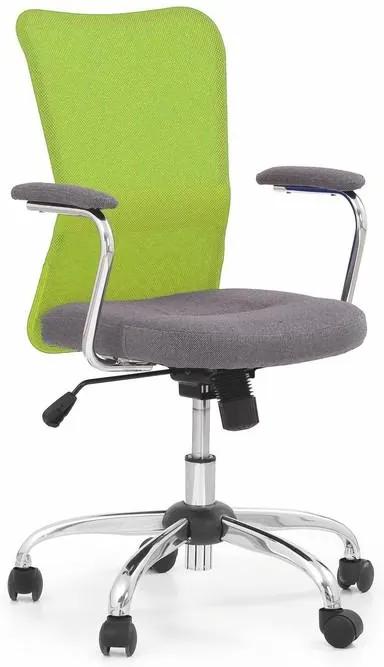 Detská stolička ANDY Halmar zeleno-šedá