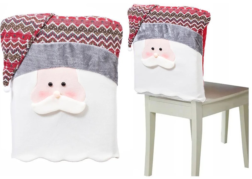 Tutumi Tutumi, poťah na operadlo stoličky Santa Claus YX22020 4 ks, CHR-00689
