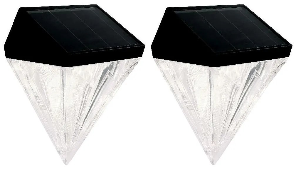 Globo 36430-2 - SADA 2x LED Solárne nástenné svietidlo SOLAR LED/0,5W/3V IP44