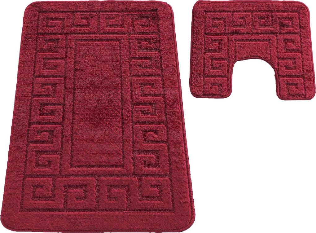 DY Kúpeľňová sada Montana s výrezom Ethnic Barn Red