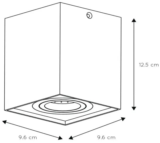 Lucide 22953/01/31 - Bodové svietidlo TUBE 1xGU10/50W/230V biela